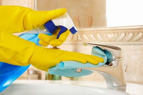 Kitchen and bathroom maintenance cleaning in a South London property