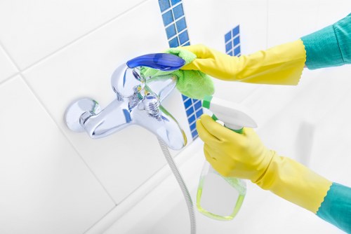 Customer concern being reviewed in a cleaning service process